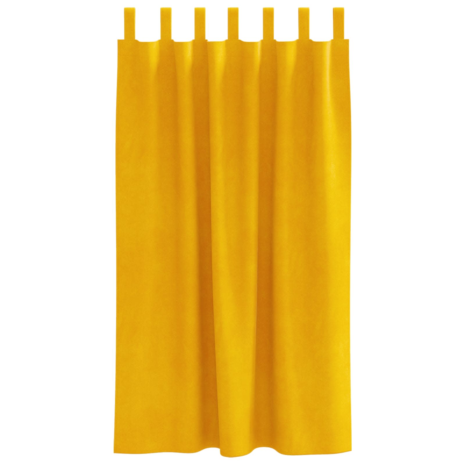Užtemdymo užuolaidos 2 pcs Garučių geltona 140 x 175 cm Aksomas