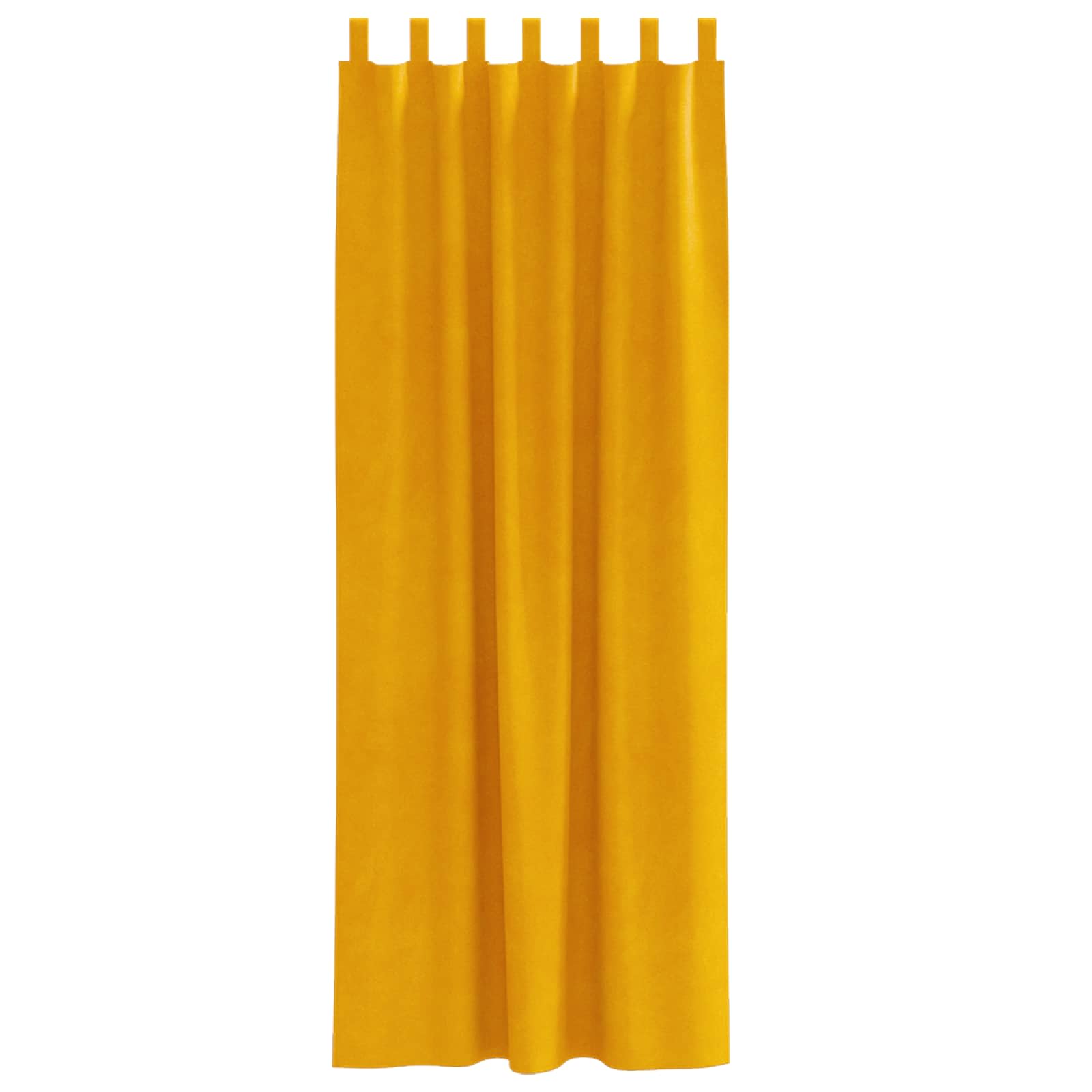 Užtemdymo užuolaidos 2 pcs Garučių geltona 140 x 225 cm Aksomas