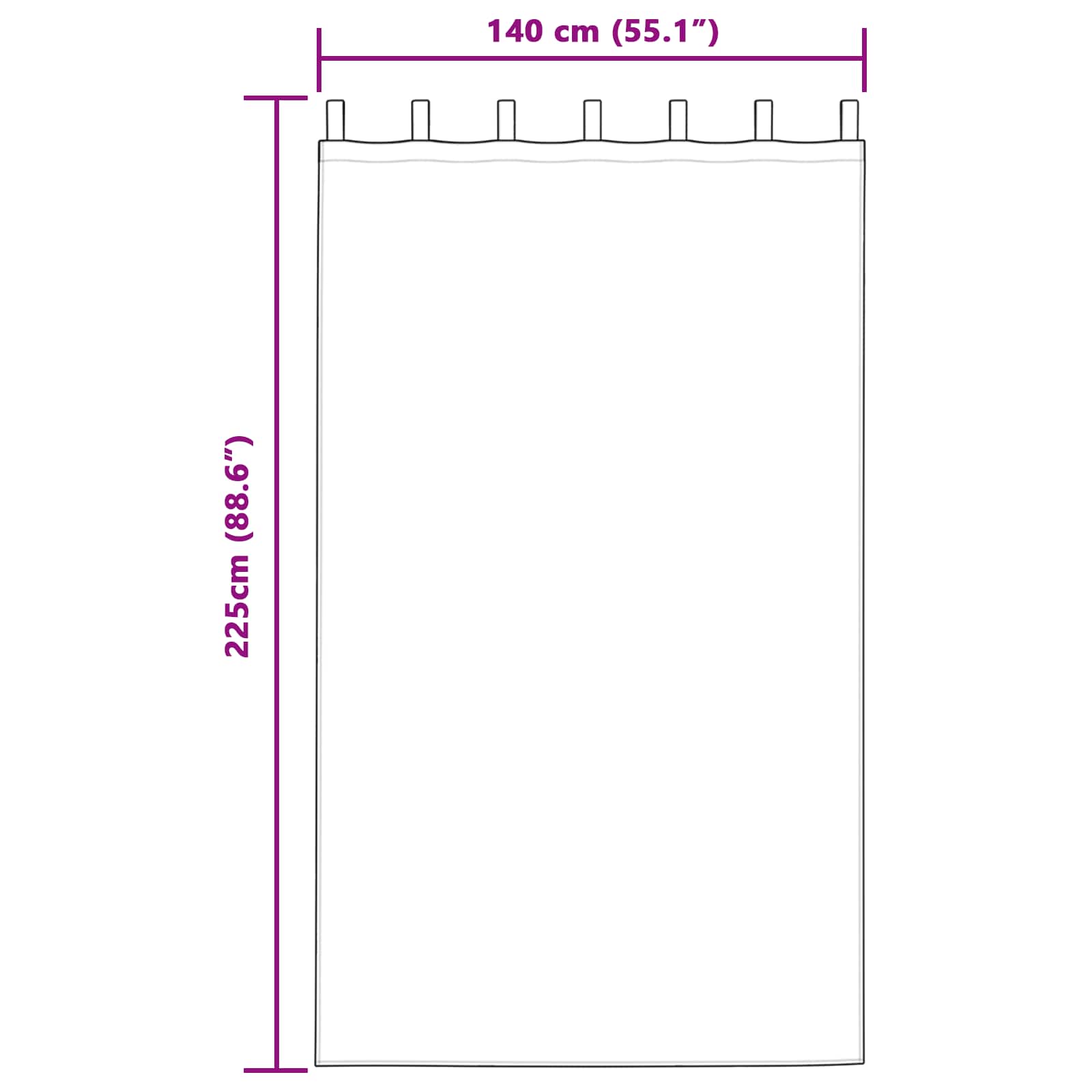 Užtemdymo užuolaidos 2 pcs Garučių geltona 140 x 225 cm Aksomas
