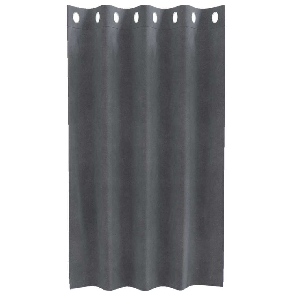 Užtemdymo užuolaidos 2 pcs Šviesiai pilka 140 x 140 cm Aksomas