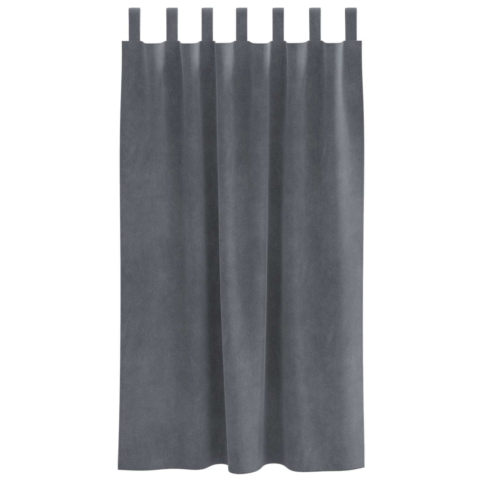 Užtemdymo užuolaidos 2 pcs Šviesiai pilka 140 x 175 cm Aksomas