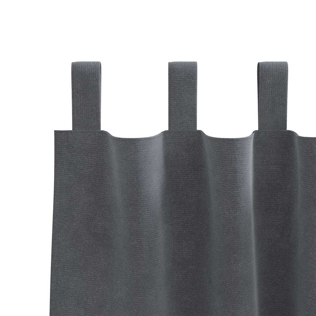 Užtemdymo užuolaidos 2 pcs Šviesiai pilka 140 x 245 cm Aksomas