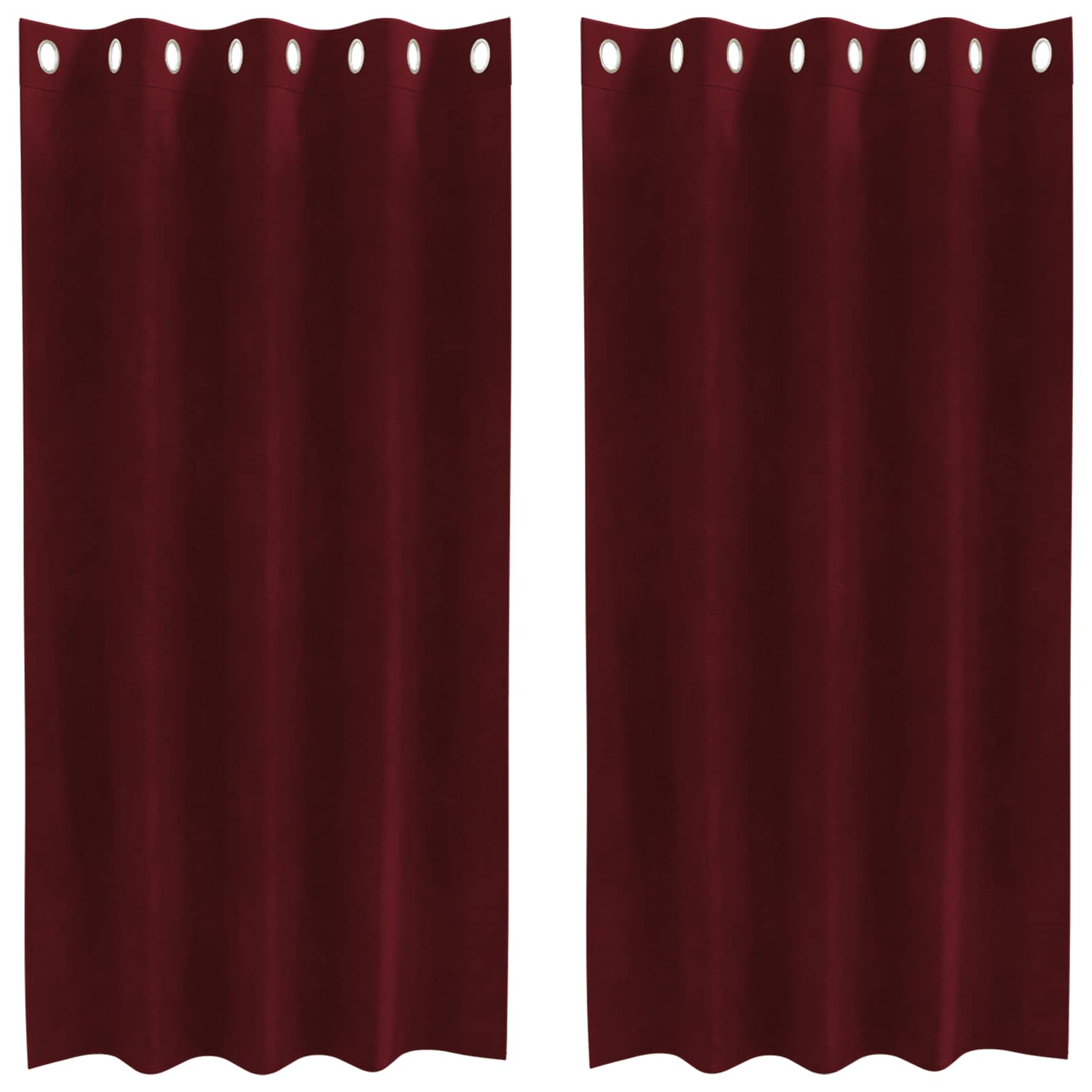 Užtemdymo užuolaidos 2 pcs Vyno raudona 140 x 175 cm Aksomas