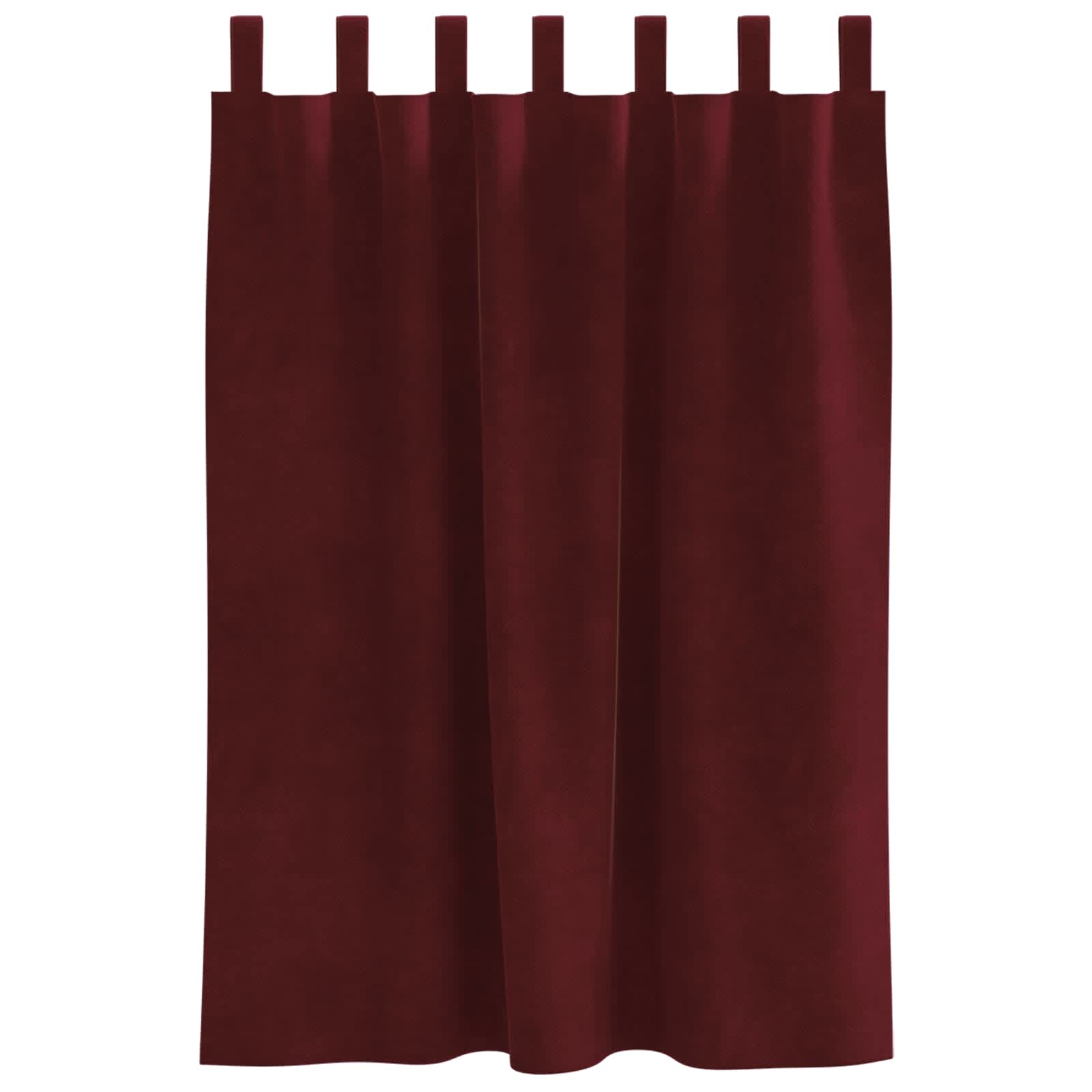 Užtemdymo užuolaidos 2 pcs Vyno raudona 140 x 140 cm Aksomas