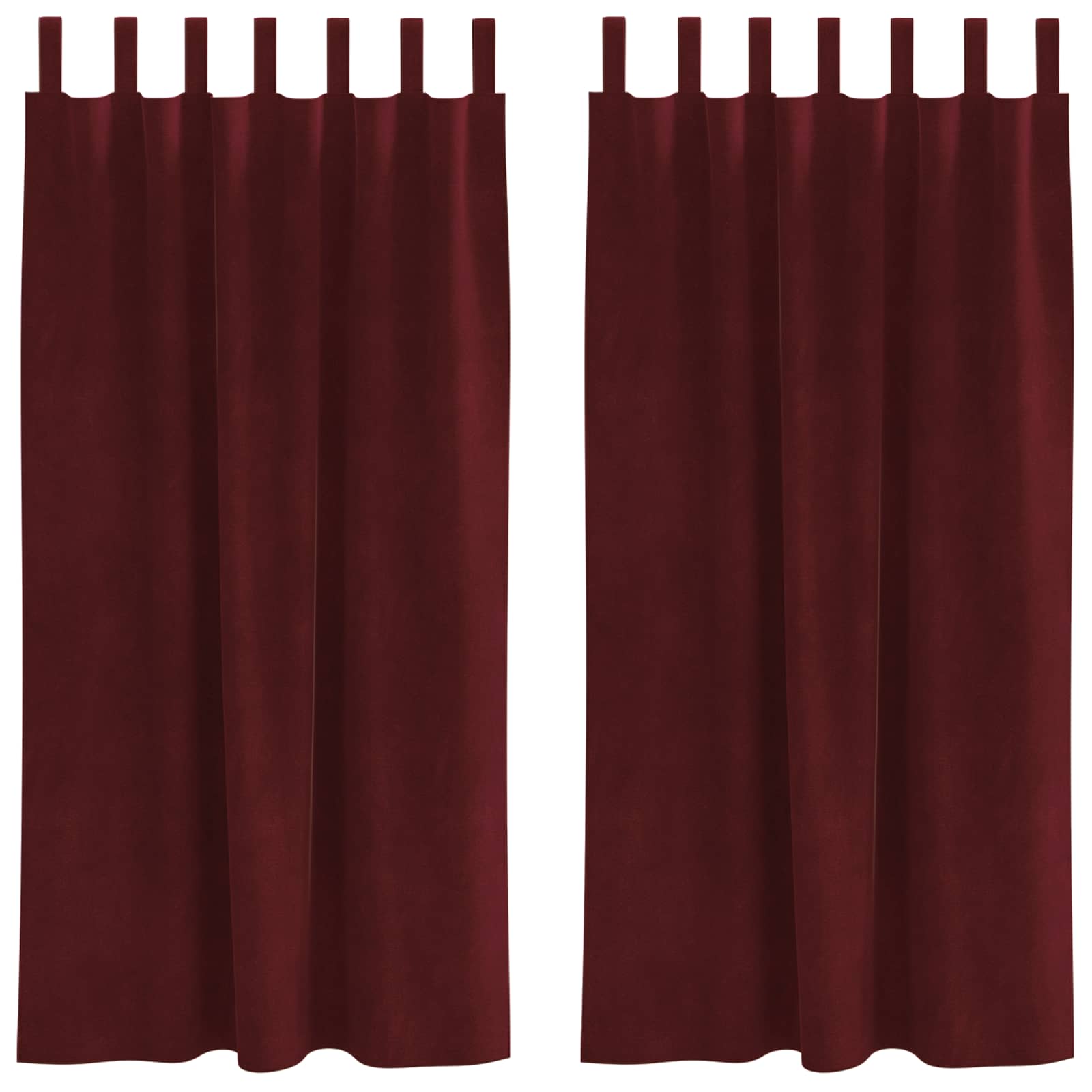 Užtemdymo užuolaidos 2 pcs Vyno raudona 140 x 175 cm Aksomas