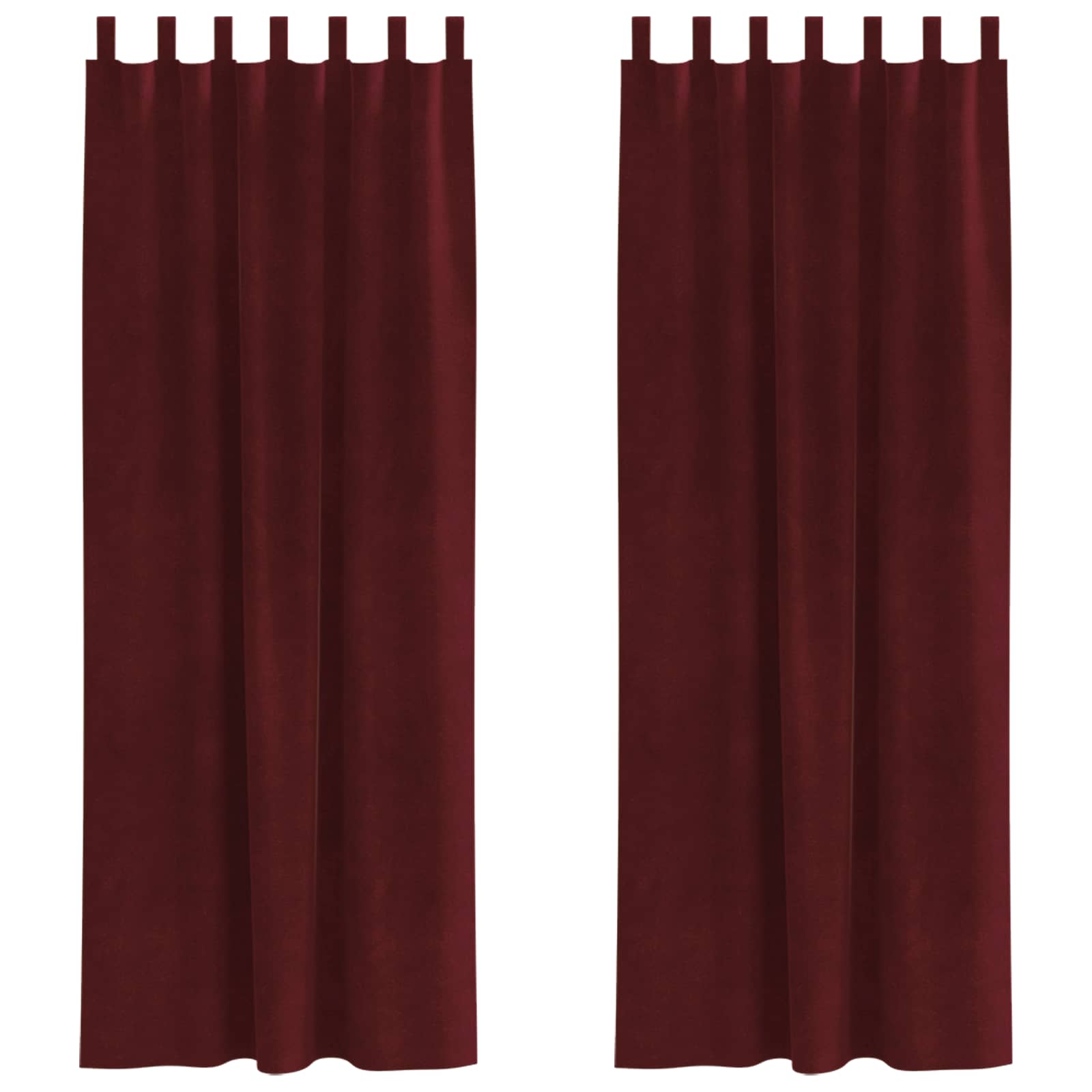 Užtemdymo užuolaidos 2 pcs Vyno raudona 140 x 225 cm Aksomas