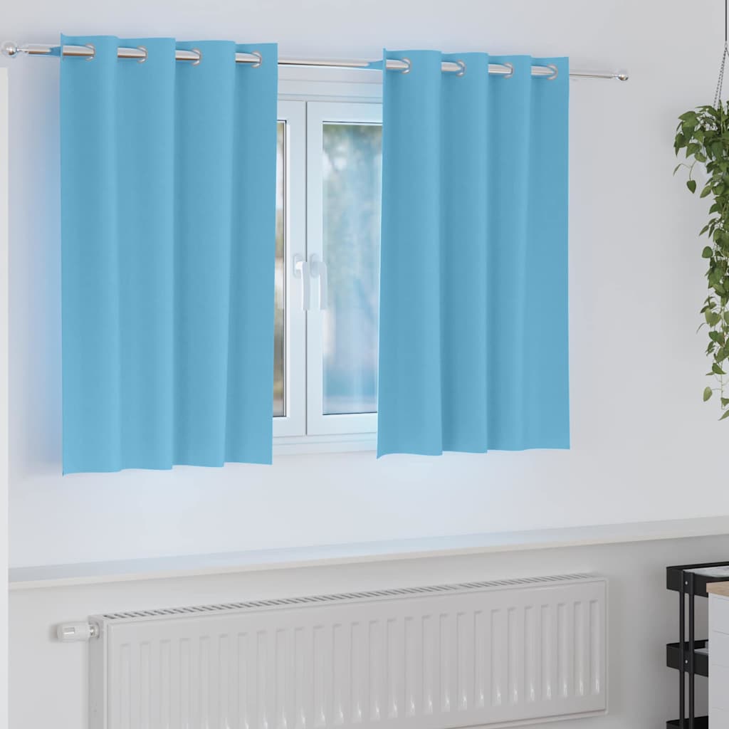 Light Blocking Curtains with Rings 2 pcs