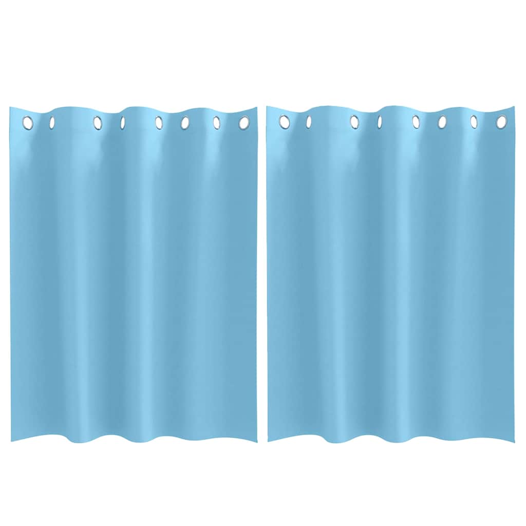 Light Blocking Curtains with Rings 2 pcs