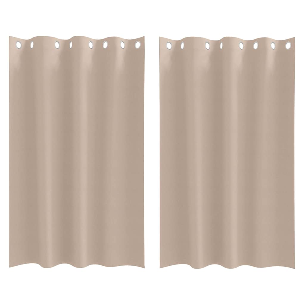 Užuolaidos su žiedais, blokuojančios šviesą 2 pcs Taupe
