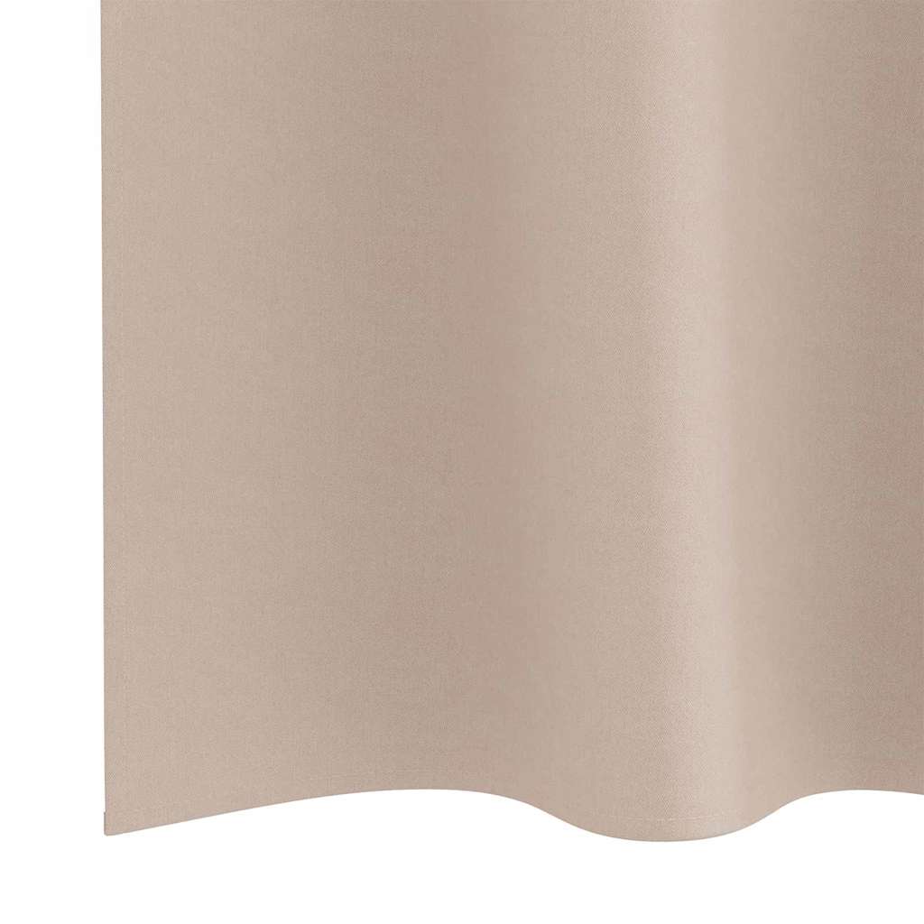 Užuolaidos su žiedais, blokuojančios šviesą 2 pcs Taupe