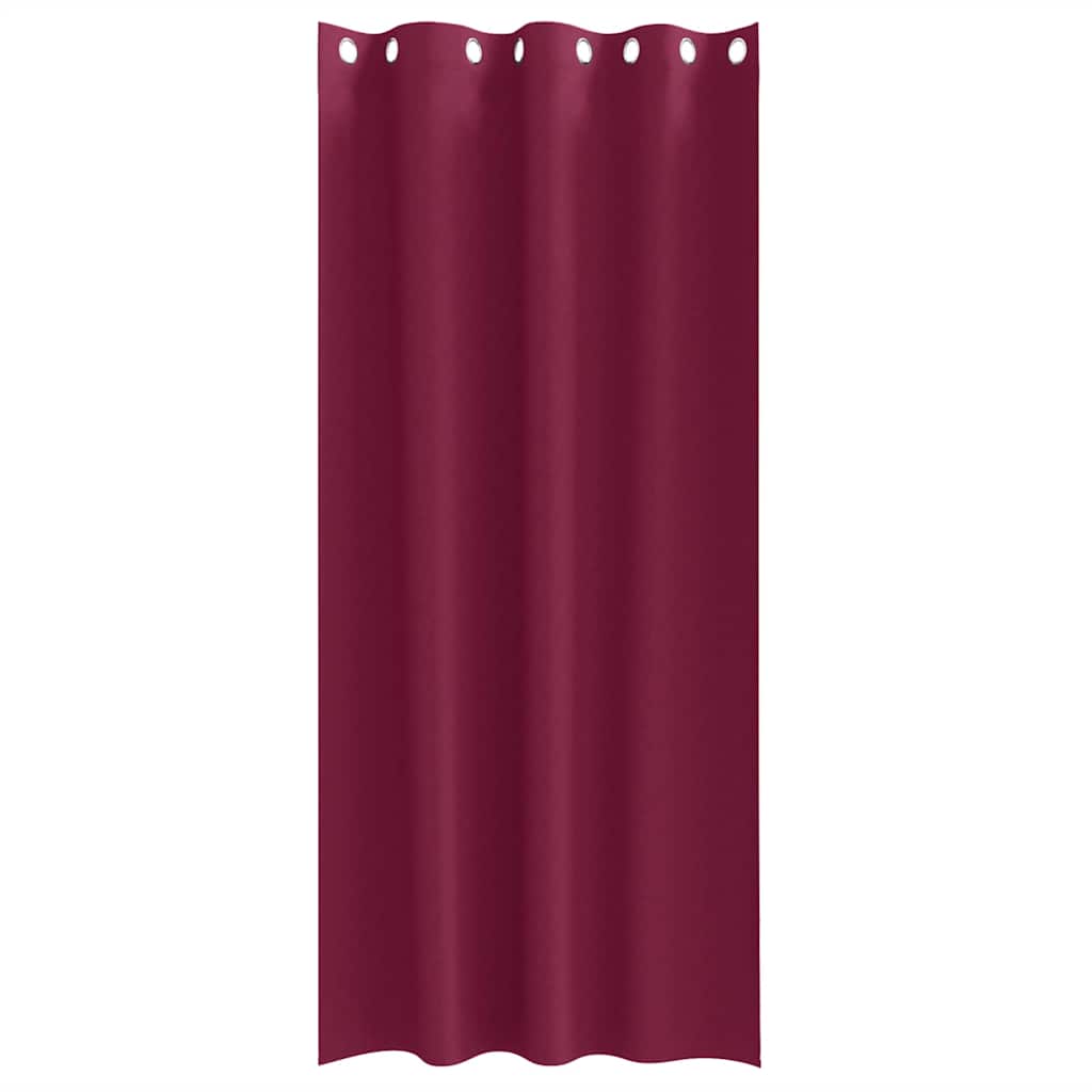 Užuolaidos 2 pcs Vyno raudona 245 x 140 cm Poliesteris