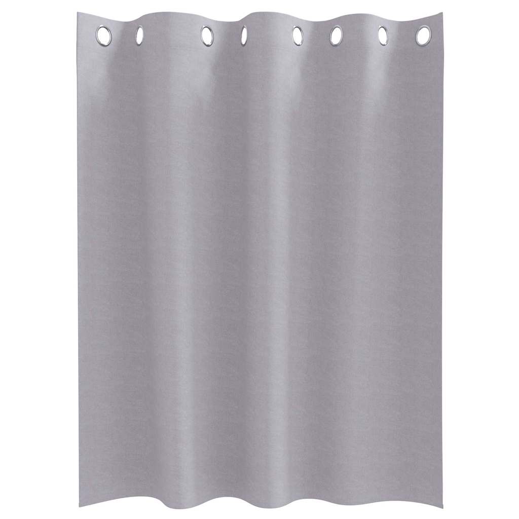 Užuolaidos su žiedais, blokuojančios šviesą 2 pcs Metalo pilka