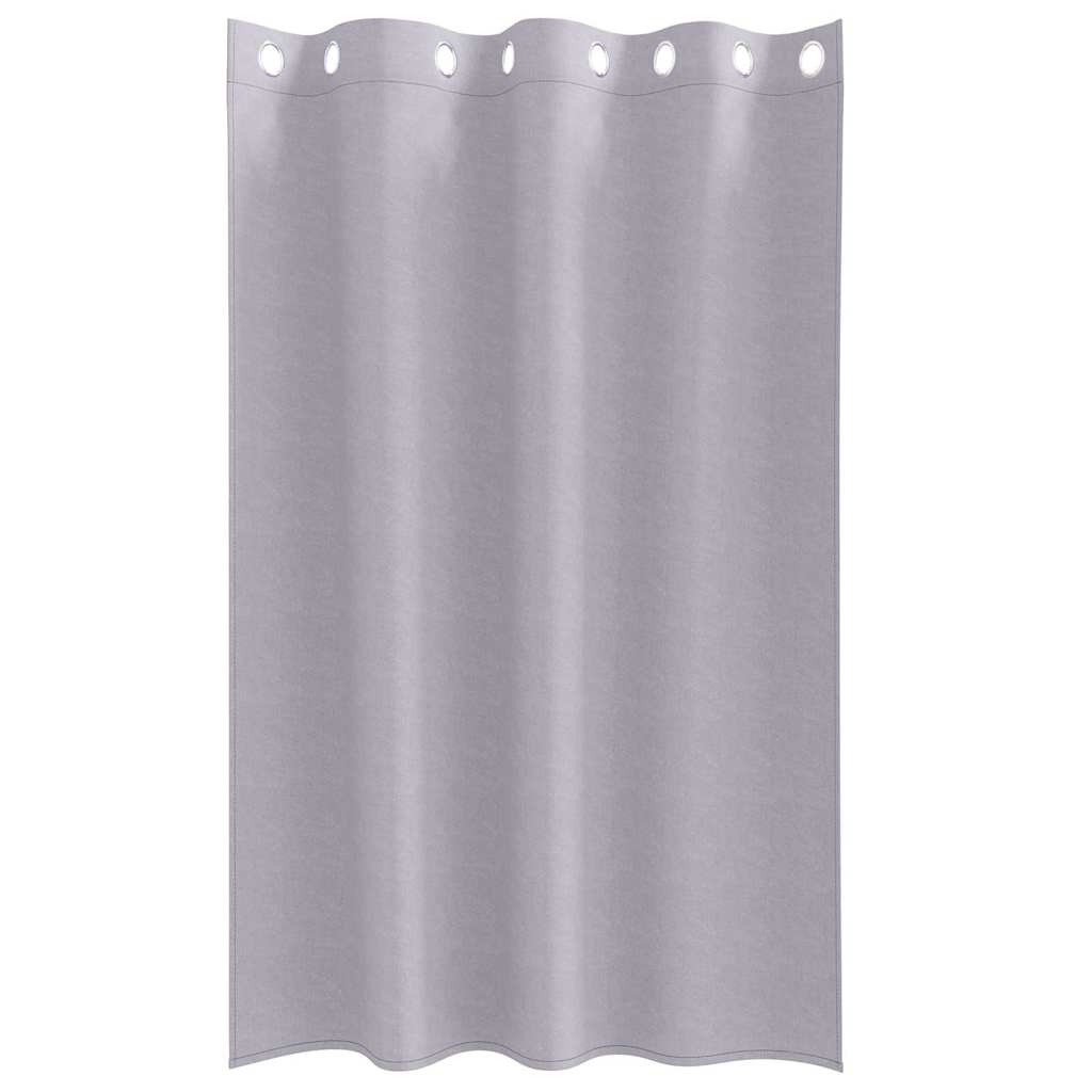 Curtains with rings, blackout 2 pcs Metal grey