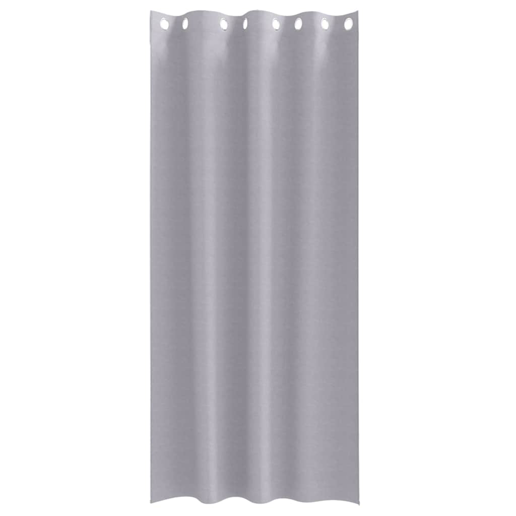 Užuolaidos su žiedais, blokuojančios šviesą 2 pcs Metalo pilka