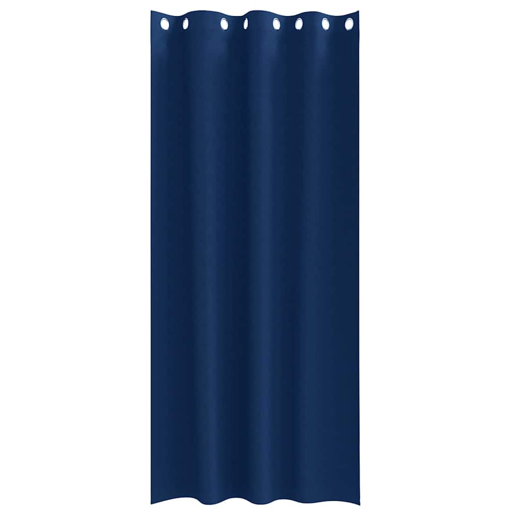 Curtains 2 pcs Dark blue 245 x 140 cm Polyester