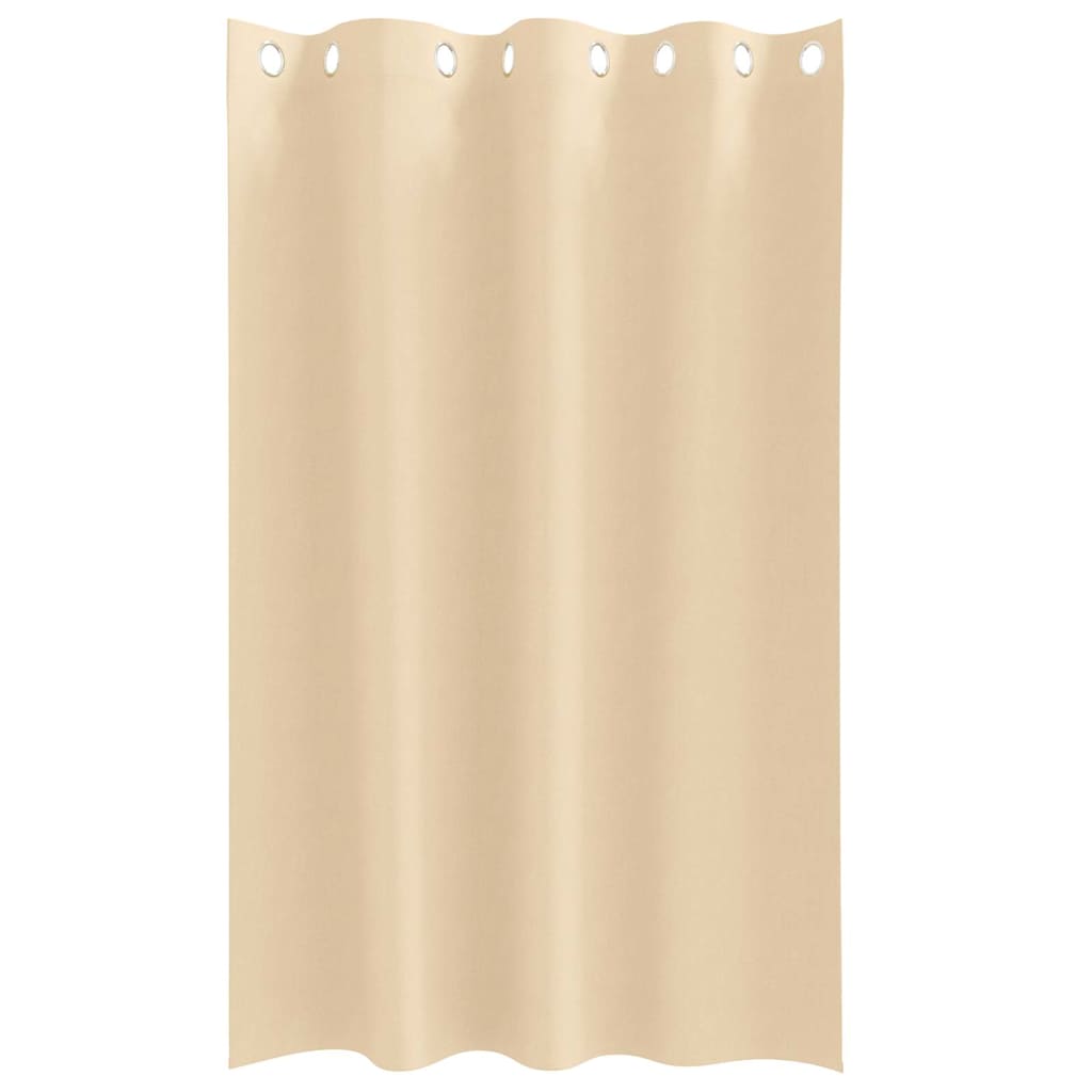 Užuolaidos su žiedais, blokuojančios šviesą 2 pcs Kreminė