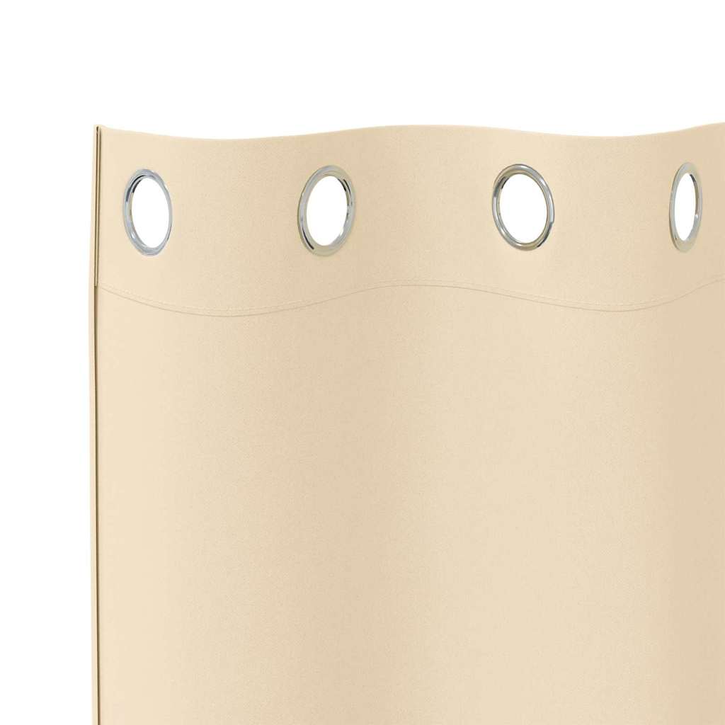 Užuolaidos 2 pcs Kreminė 260 x 140 cm Poliesteris
