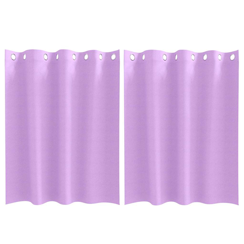 Užuolaidos su žiedais, blokuojančios šviesą 2 pcs Violetinė