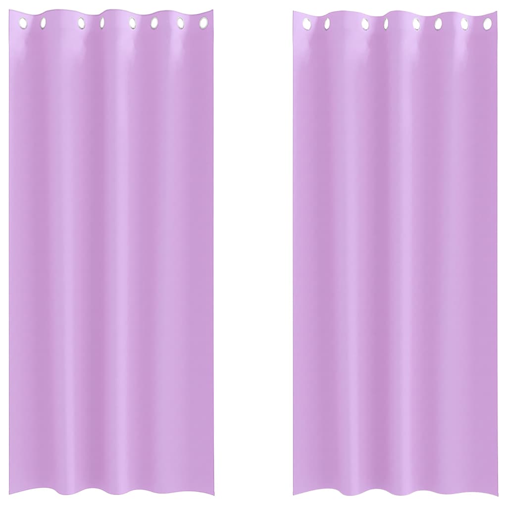 Užuolaidos 2 pcs Violetinė 260 x 140 cm Poliesteris