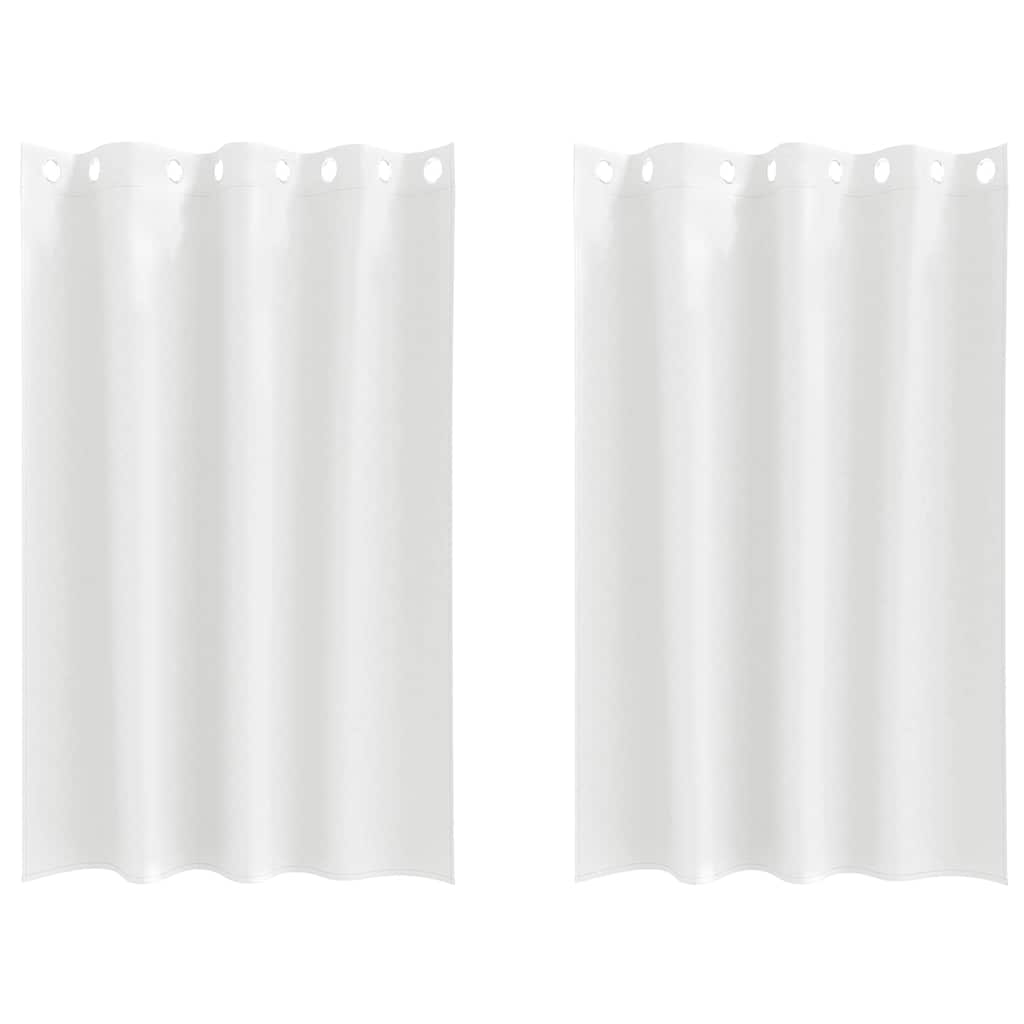 Užuolaidos su žiedais, blokuojančios šviesą 2 pcs Švari balta