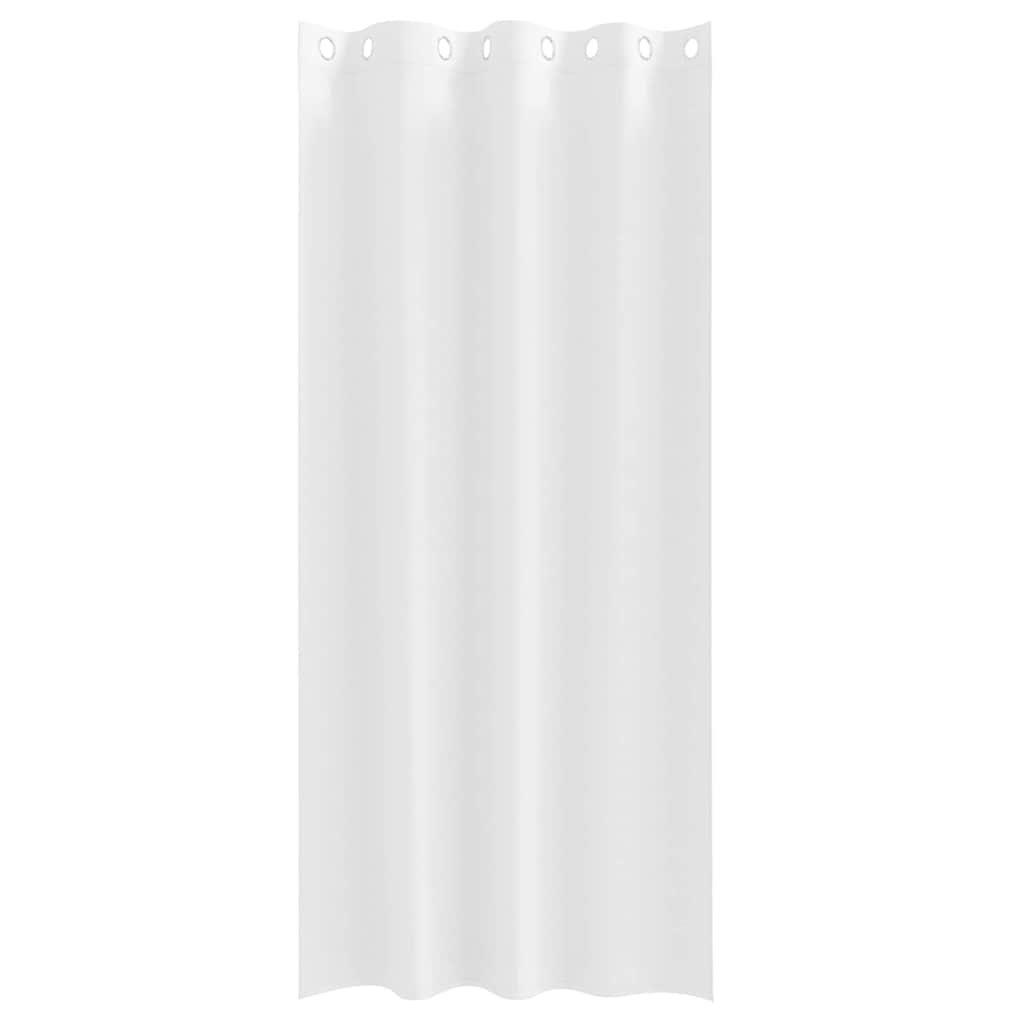 Užuolaidos su žiedais, blokuojančios šviesą 2 pcs Švari balta