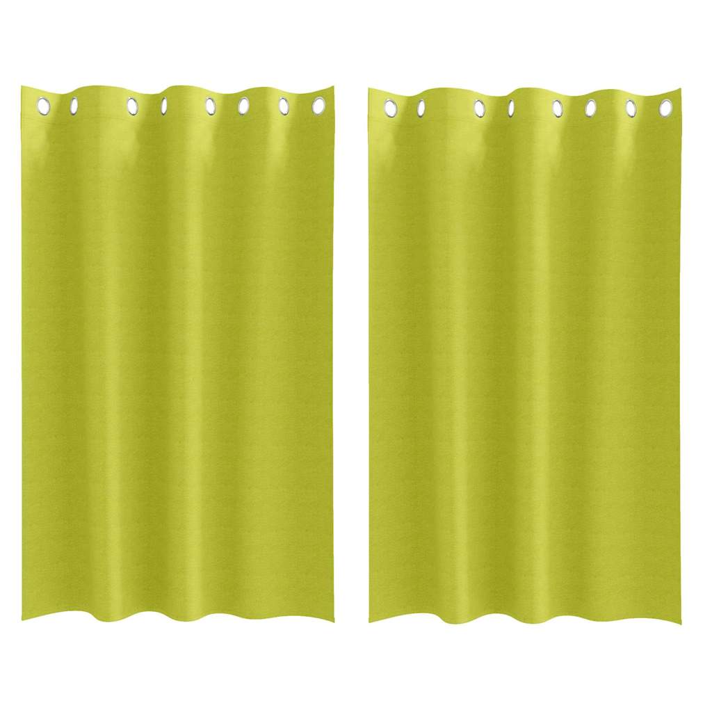 Užuolaidos 2 pcs Obuolio žalia 175 x 140 cm Poliesteris
