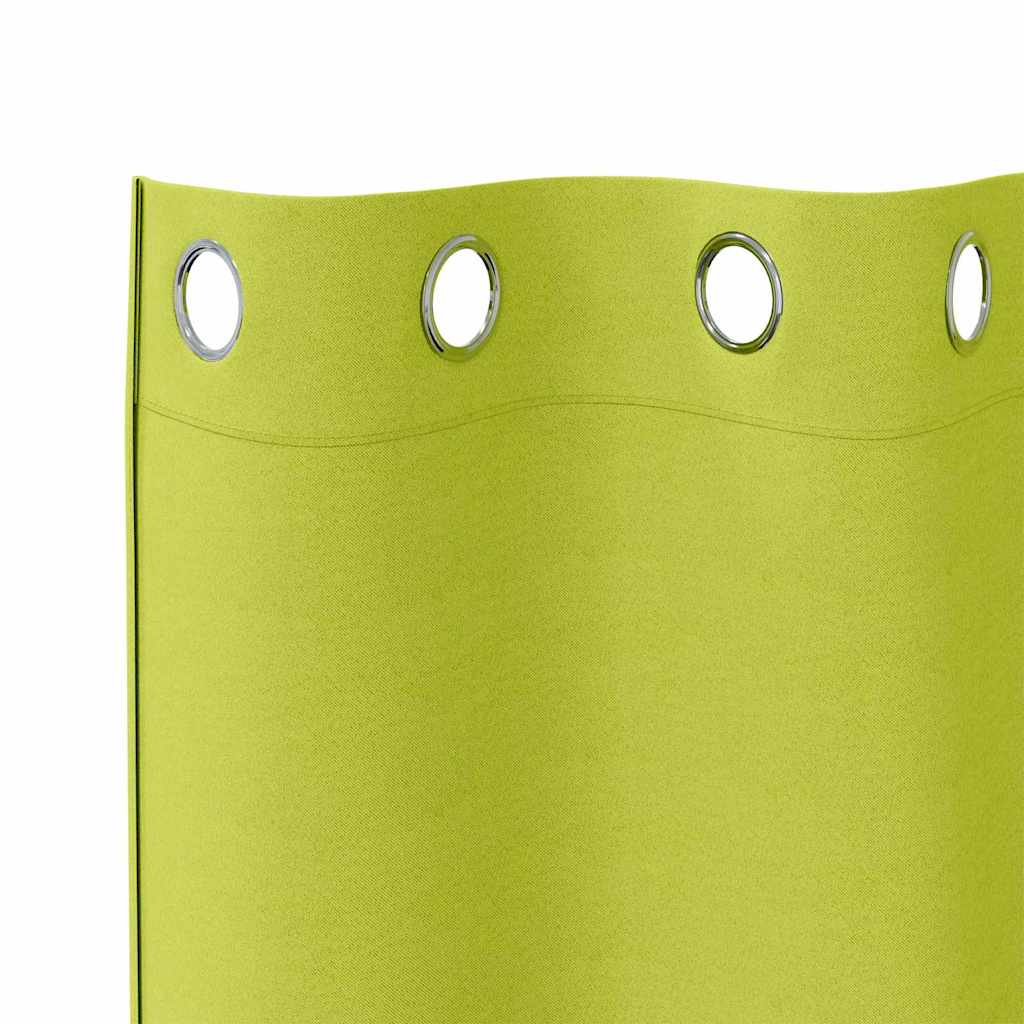 Užuolaidos su žiedais, blokuojančios šviesą 2 pcs Žalia