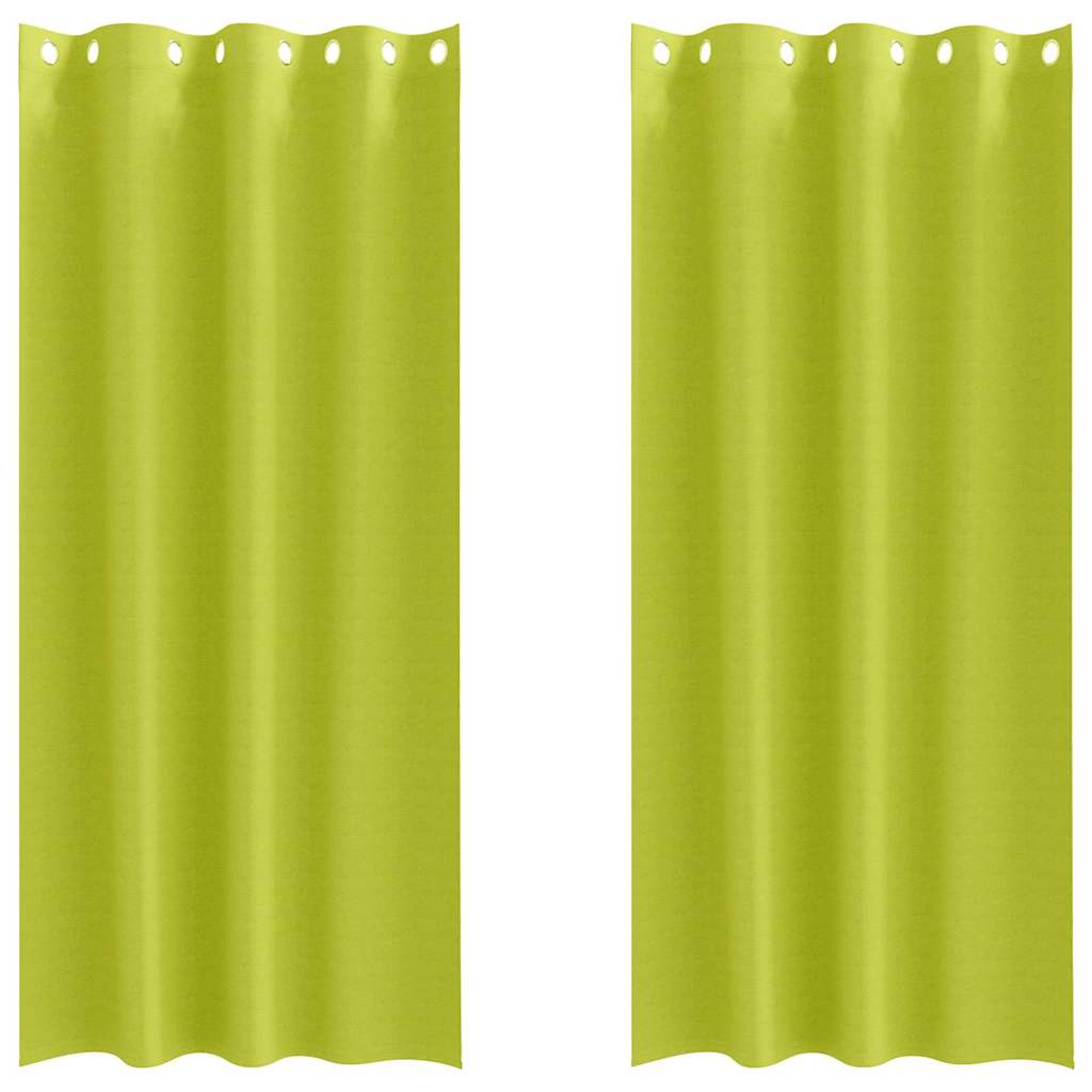 Užuolaidos su žiedais, blokuojančios šviesą 2 pcs Žalia