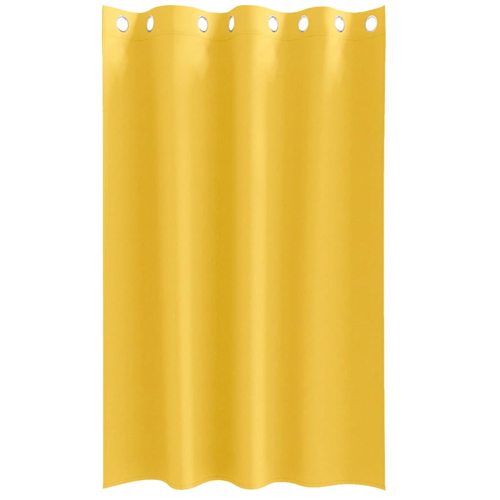 Užuolaidos 2 pcs mustard yellow 175x140cm Poliesteris