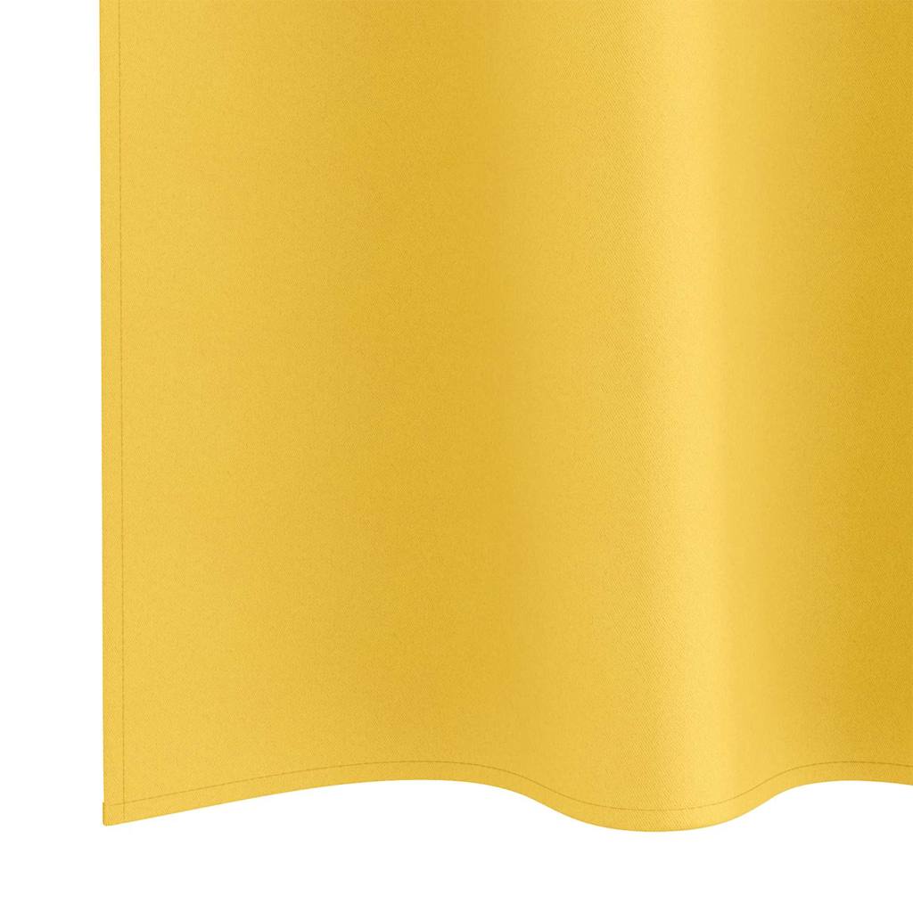 Užuolaidos 2 pcs mustard yellow 260 x 140 cm Poliesteris