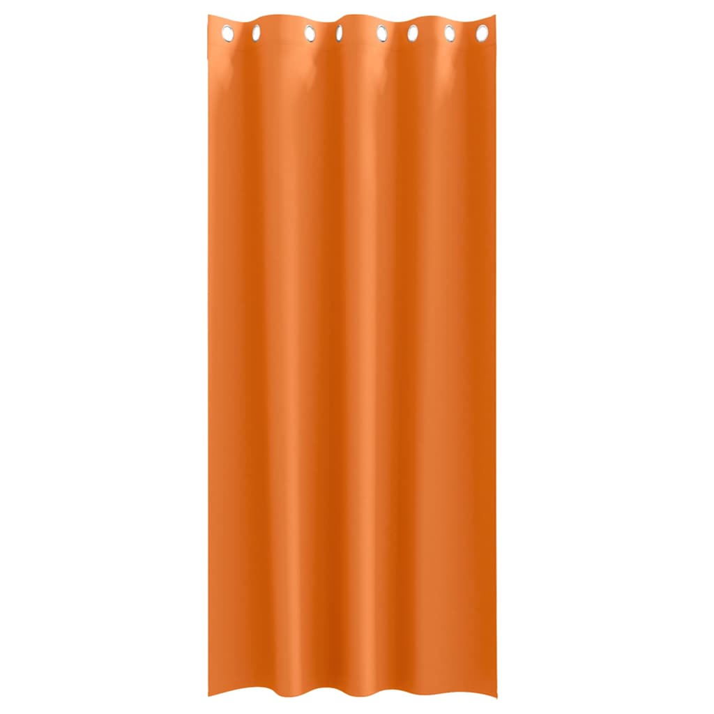Užuolaidos 2 pcs Ryškiai oranžinė 260 x 140 cm Poliesteris