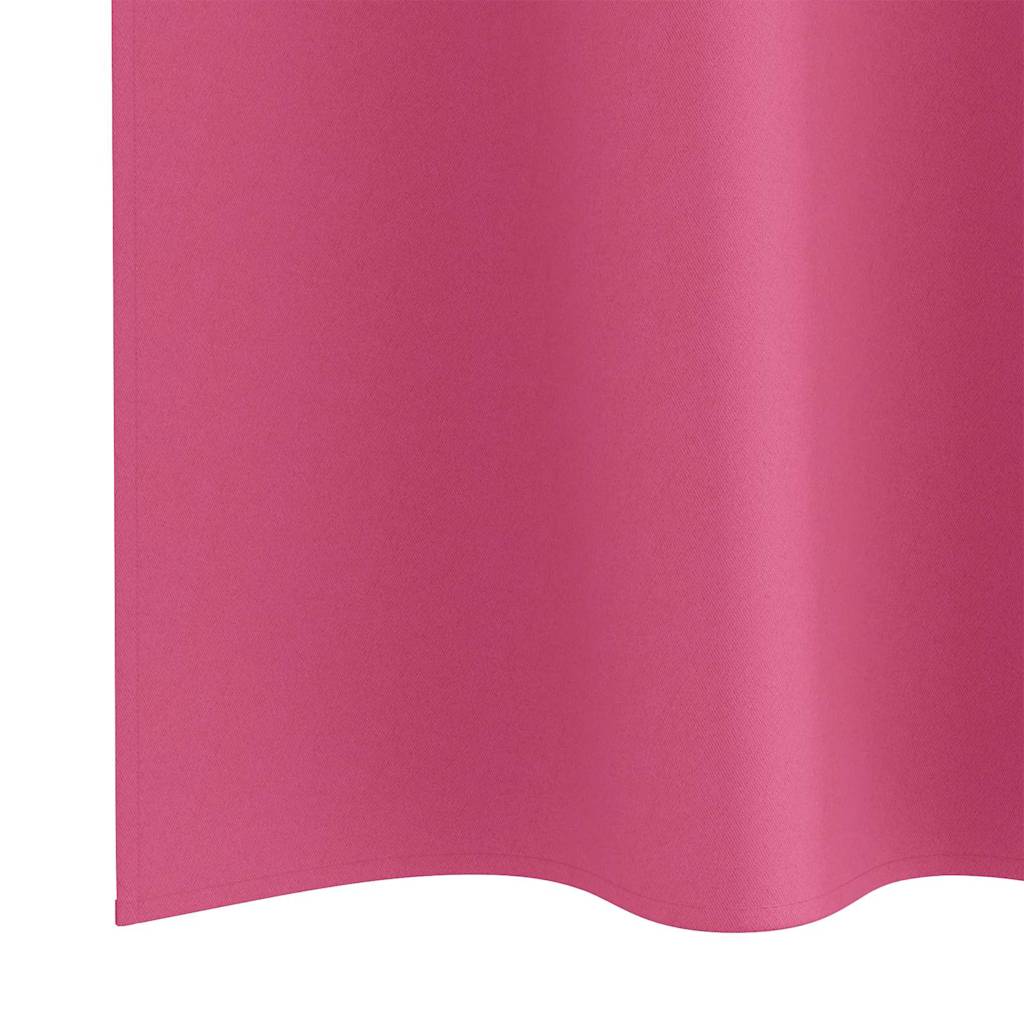 Užuolaidos 2 pcs Ryškiai rožinė 245 x 140 cm Poliesteris