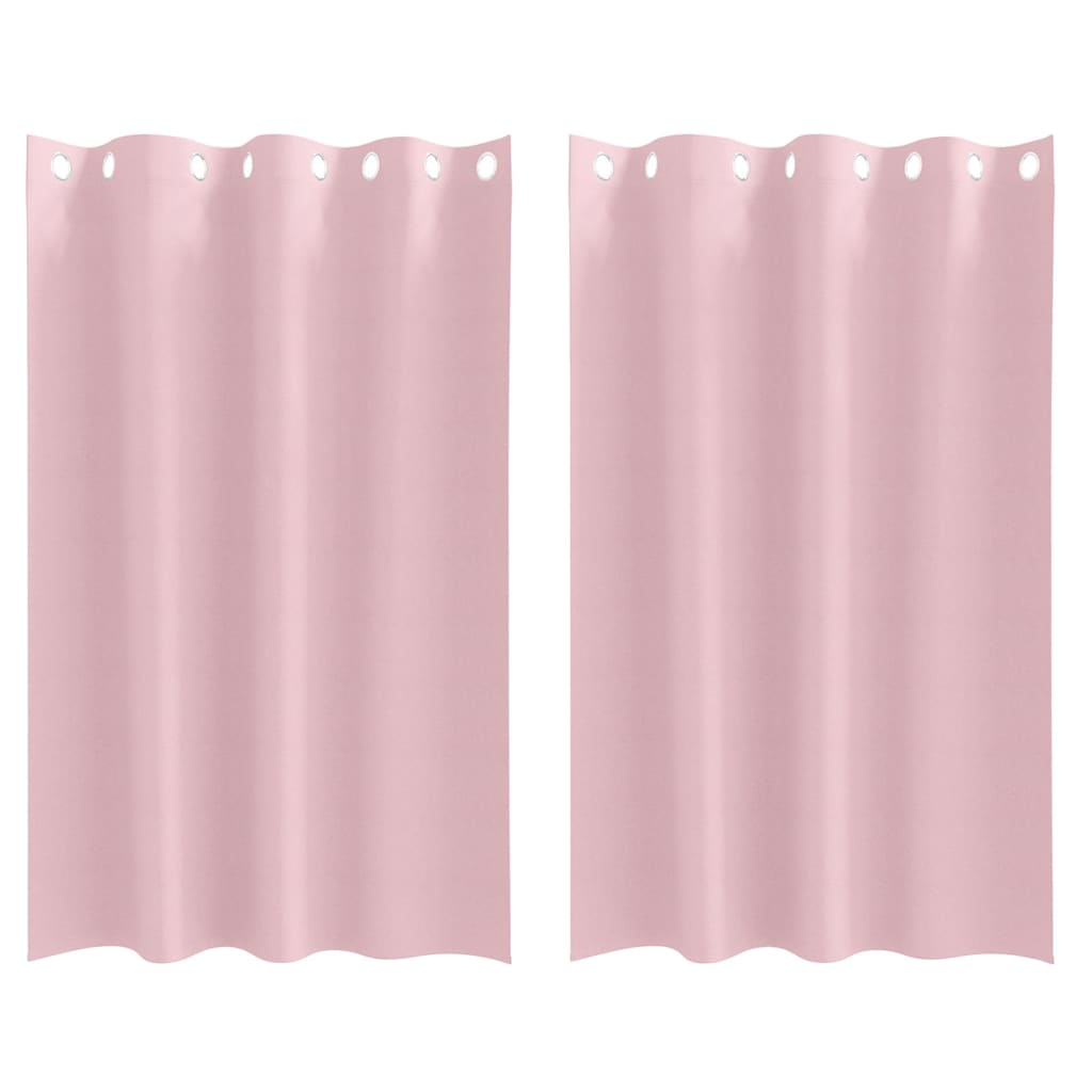 Užuolaidos 2 pcs Kūdikio rožinė 175 x 140 cm Poliesteris