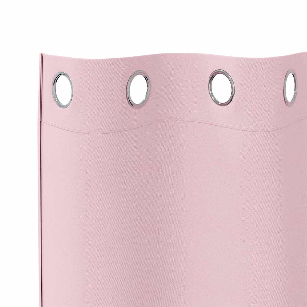 Light Blocking Curtains with Rings 2 pcs