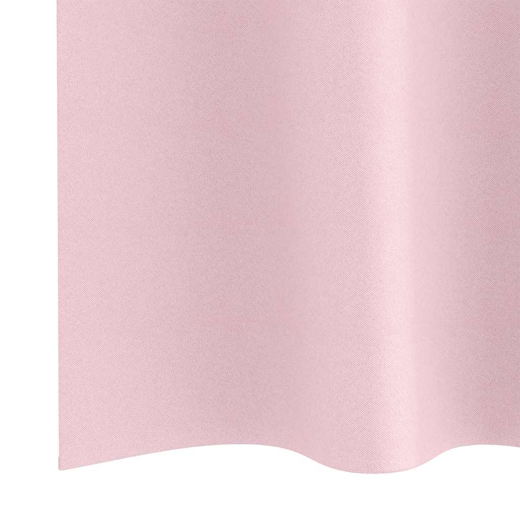 Light Blocking Curtains with Rings 2 pcs