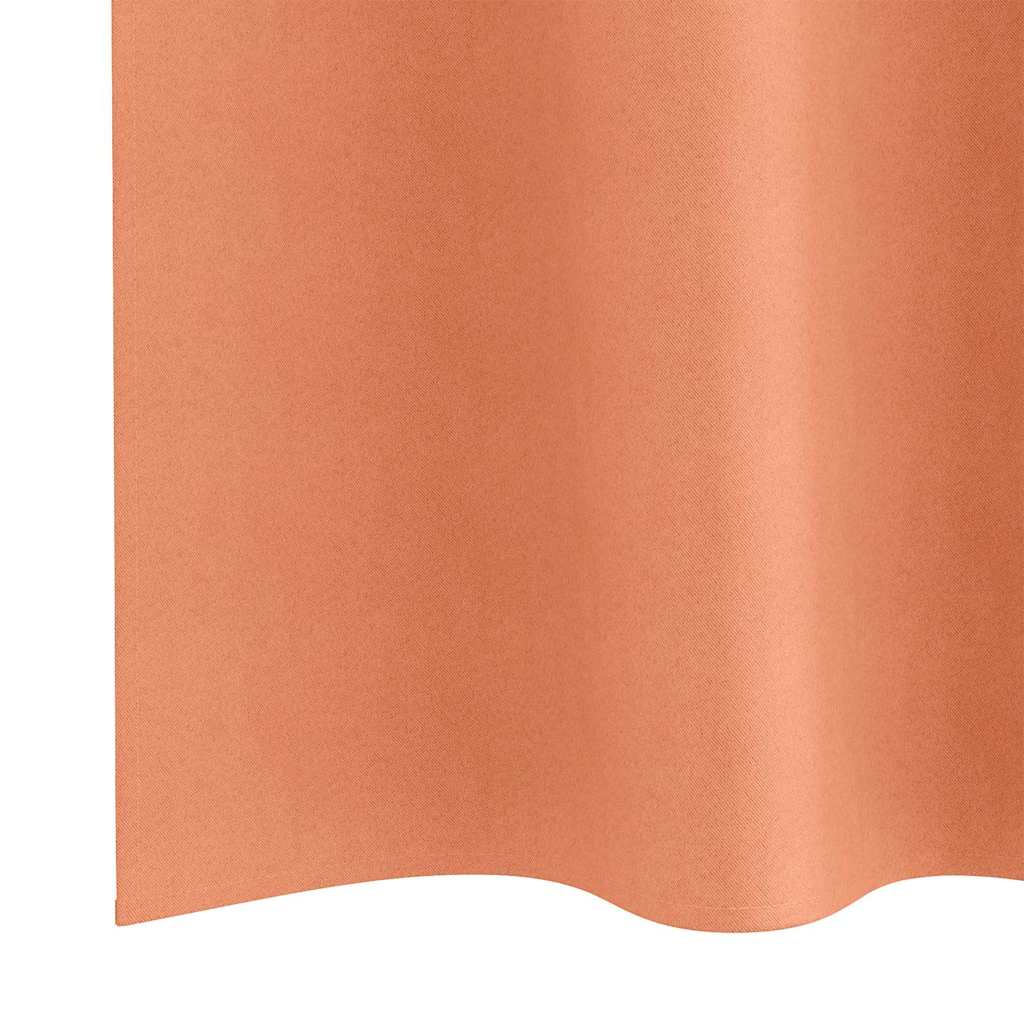 Užuolaidos su žiedais, blokuojančios šviesą 2 pcs Terakotos