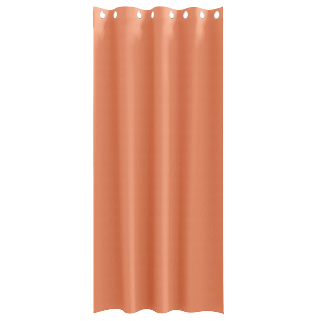 Užuolaidos su žiedais, blokuojančios šviesą 2 pcs Terakotos
