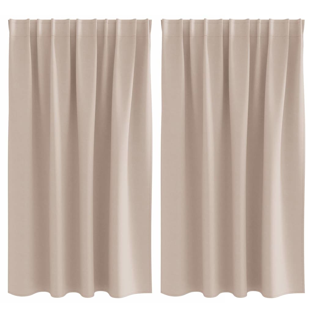 Užuolaidos su žiedais, blokuojančios šviesą 2 pcs Taupe
