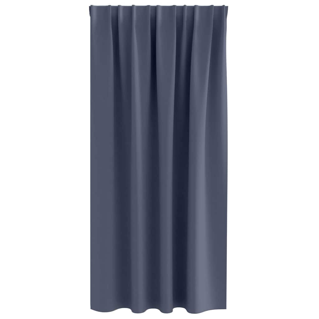 Užuolaidos su žiedais, blokuojančios šviesą 2 pcs Antracitas