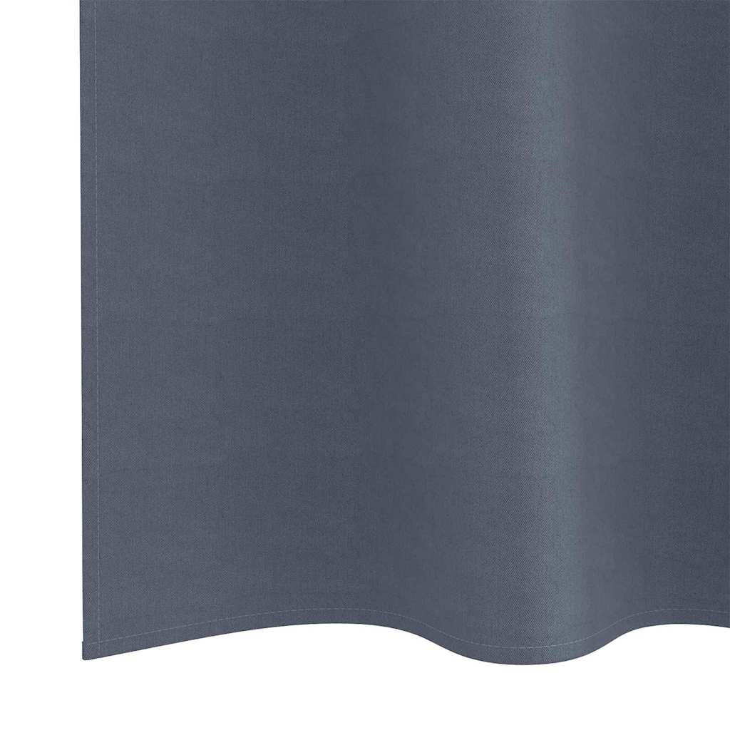 Užuolaidos su žiedais, blokuojančios šviesą 2 pcs Antracitas
