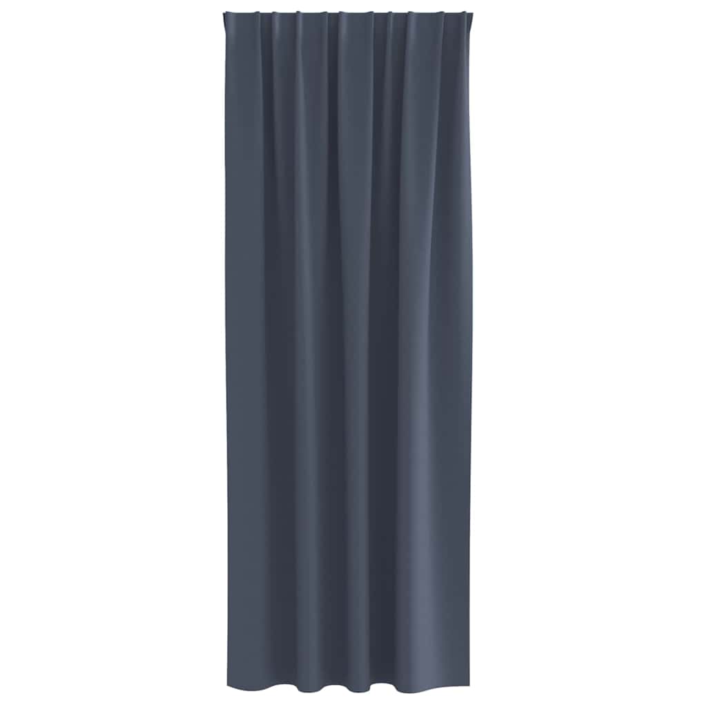 Užuolaidos su žiedais, blokuojančios šviesą 2 pcs Antracitas