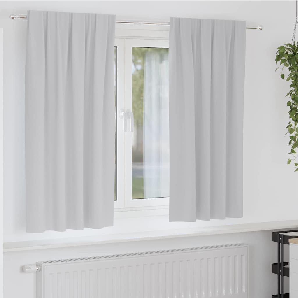 Užuolaidos su žiedais, blokuojančios šviesą 2 pcs