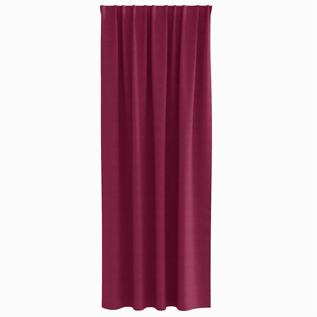 Užuolaidos 2 pcs Vyno raudona 225 x 140 cm Poliesteris