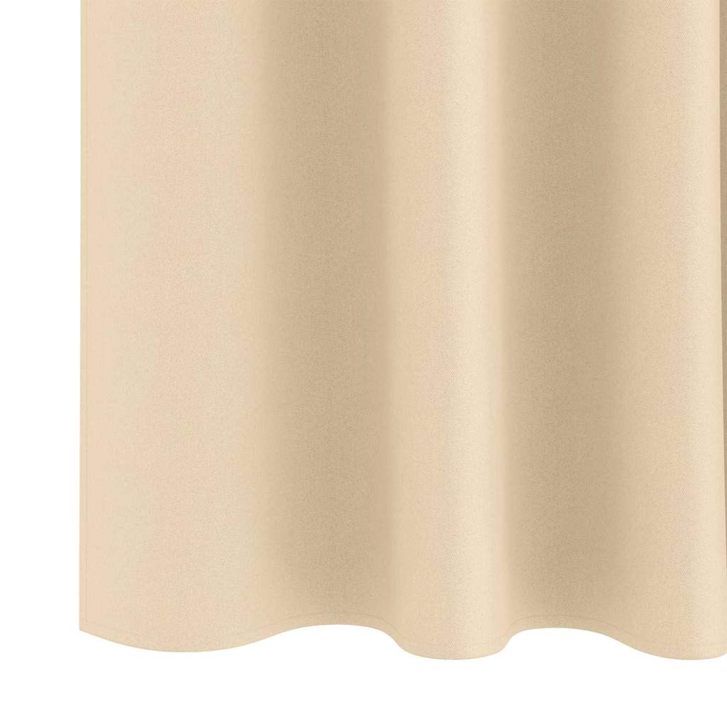 Eyelet Curtains Blackout 2 pcs Cream