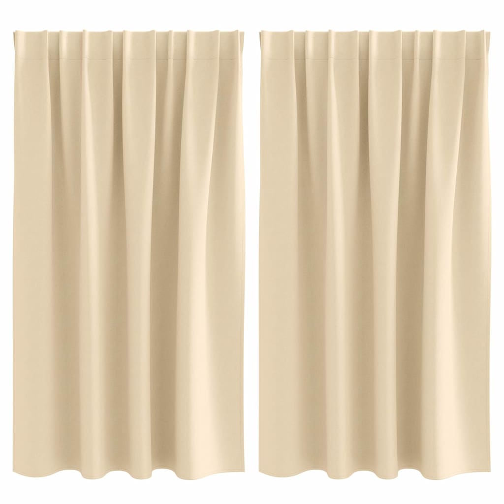 Eyelet Curtains Blackout 2 pcs Cream