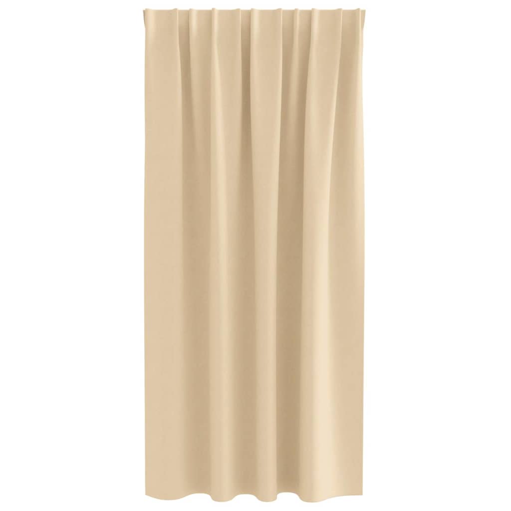 Užuolaidos su užuolaidomis 2 pcs Kreminė Poliesteris