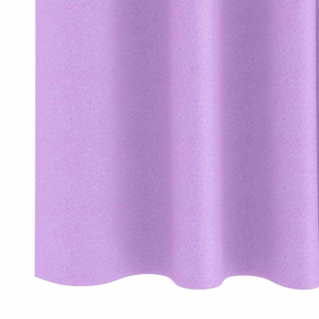 Užuolaidos su žiedais, blokuojančios šviesą 2 pcs Violetinė