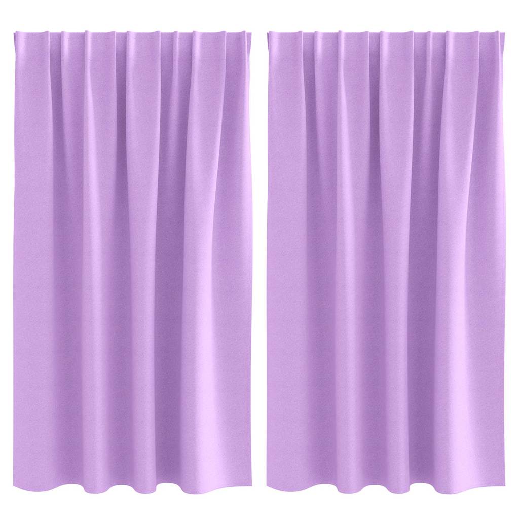 Užuolaidos su žiedais, blokuojančios šviesą 2 pcs Violetinė