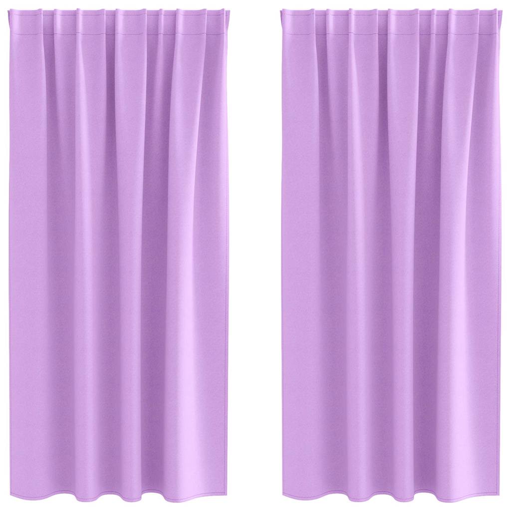 Užuolaidos su žiedais, blokuojančios šviesą 2 pcs Violetinė