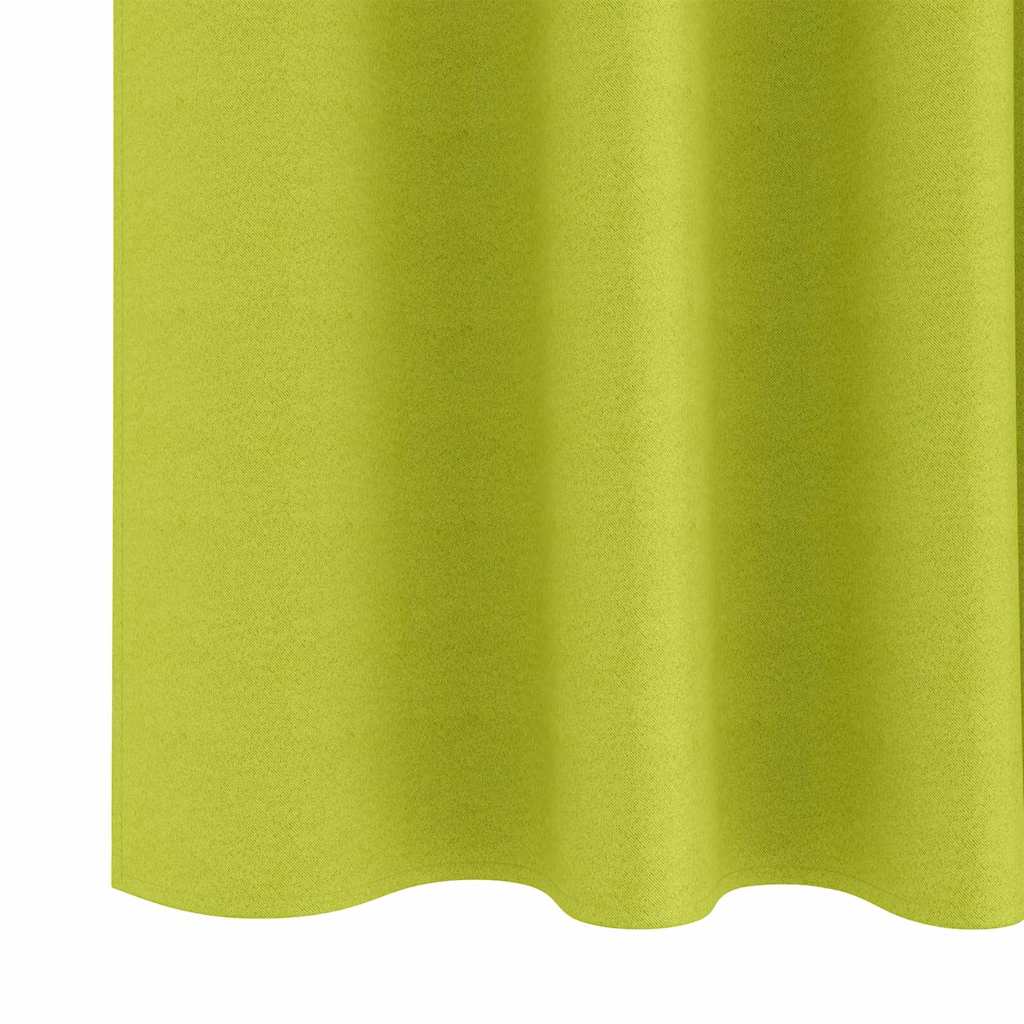 Užuolaidos su žiedais, blokuojančios šviesą 2 pcs Žalia